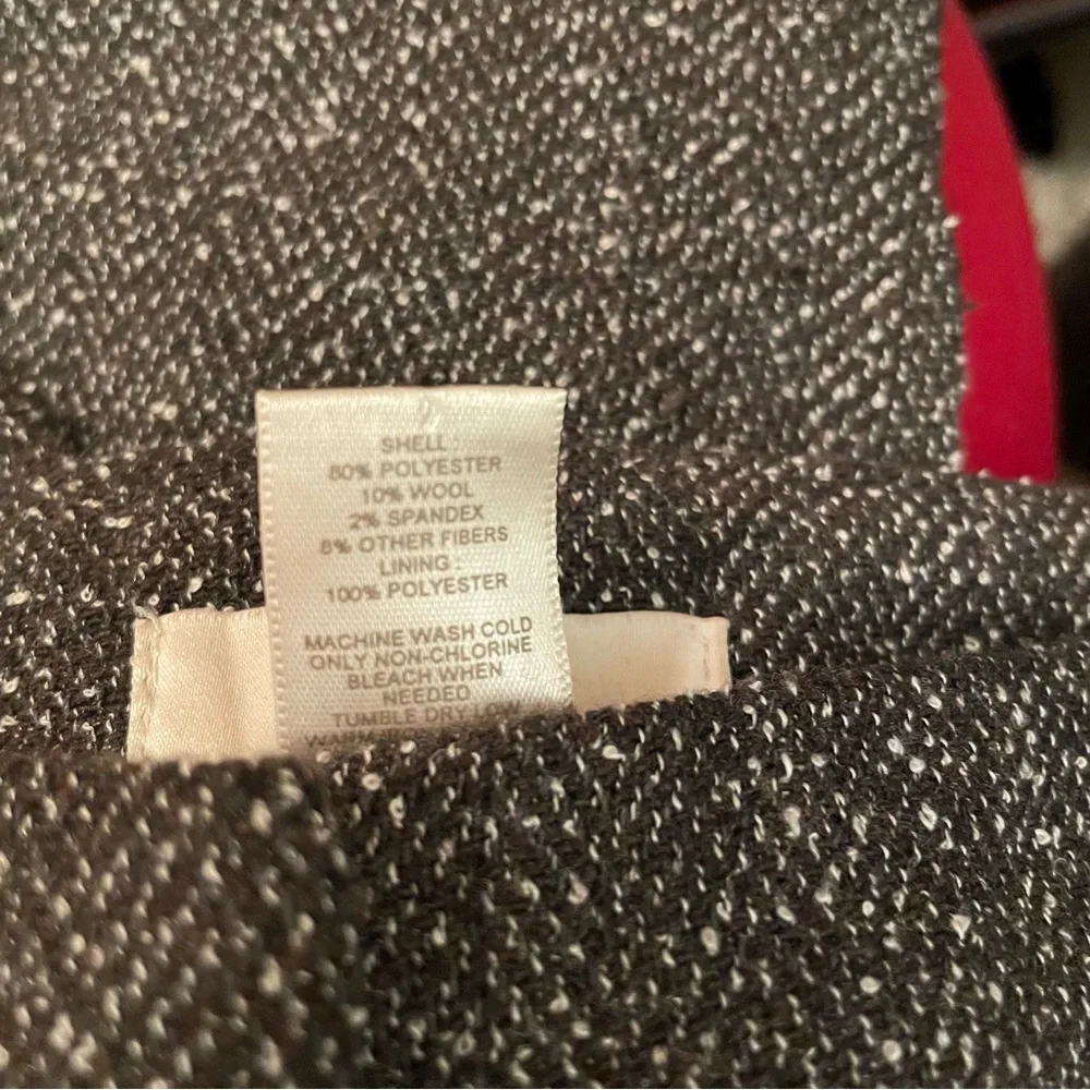 LOFT Lined Wide Leg Tweed Pants sz 4 - Picture 3 of 5